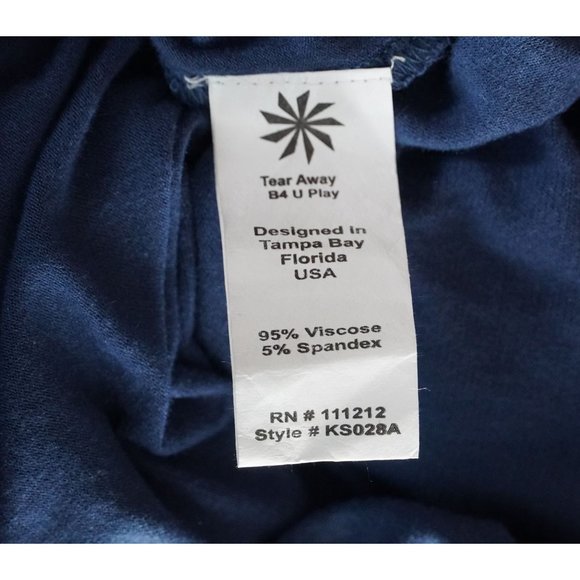 Caite Embroidered Dress Size M Crewel Floral Pattern Blue Sleeveless Knee Length - Picture 10 of 11